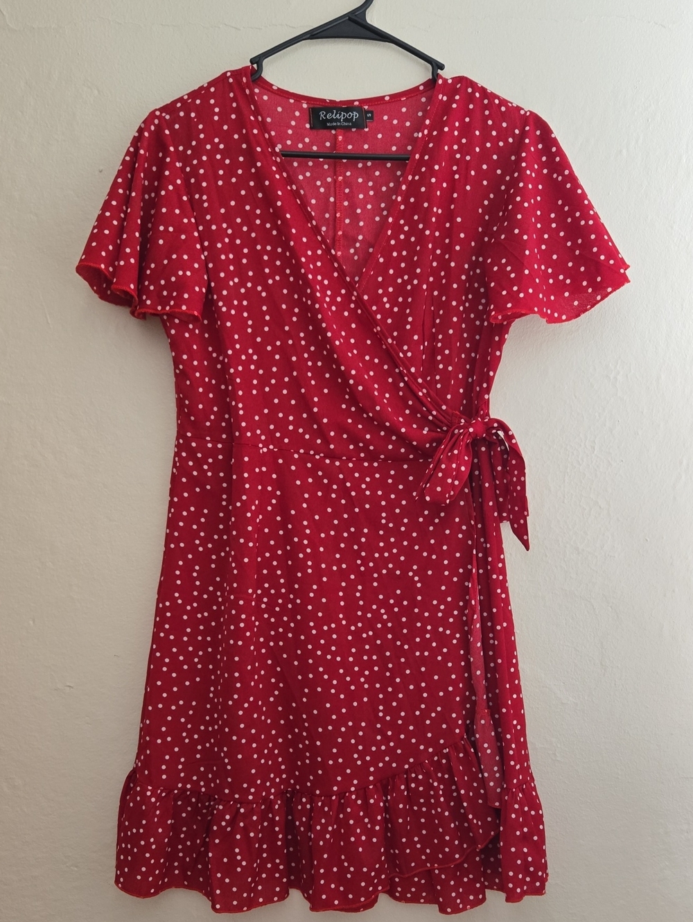 Relipop: Red Polka Dot Wrap Dress